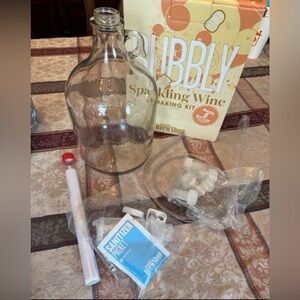 New 1-Gallon Glass Jug & Accessories ONLY from Brooklyn Brew Shop